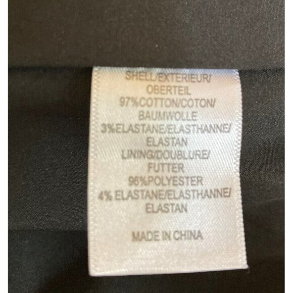 Adrianna Papell Geometric Black White Exposed Zip Lined Pencil Straight Skirt-6 - Picture 10 of 10